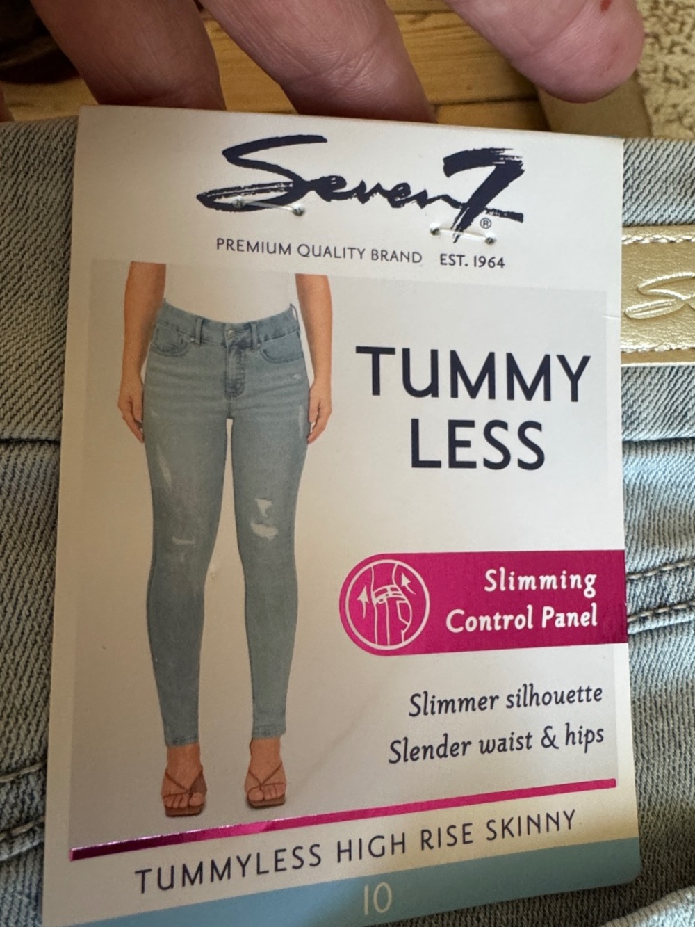 Seven7 TummyLess High Rise Skinny 10
